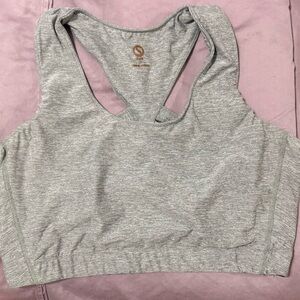 Shape Grey Sports Bra Crop Top Sz 1X